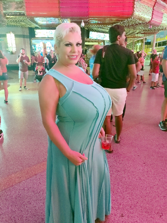 Giant fake titties in Vegas
